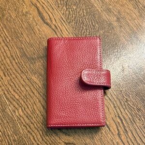Red Leather Wallet